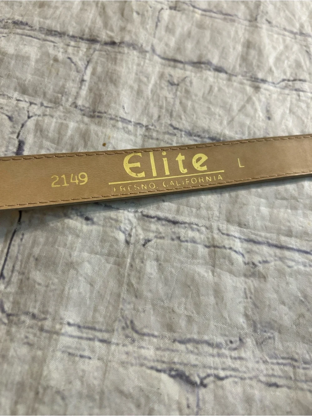ELITE VTG GOLD METALLIC SKIN PRINT AND EDDIE BAUER BROWN LEATHER BRAIDED BELTS